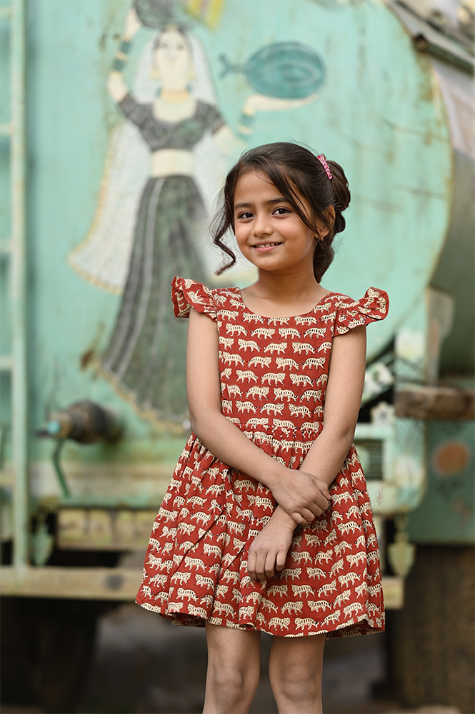 kids cat dress