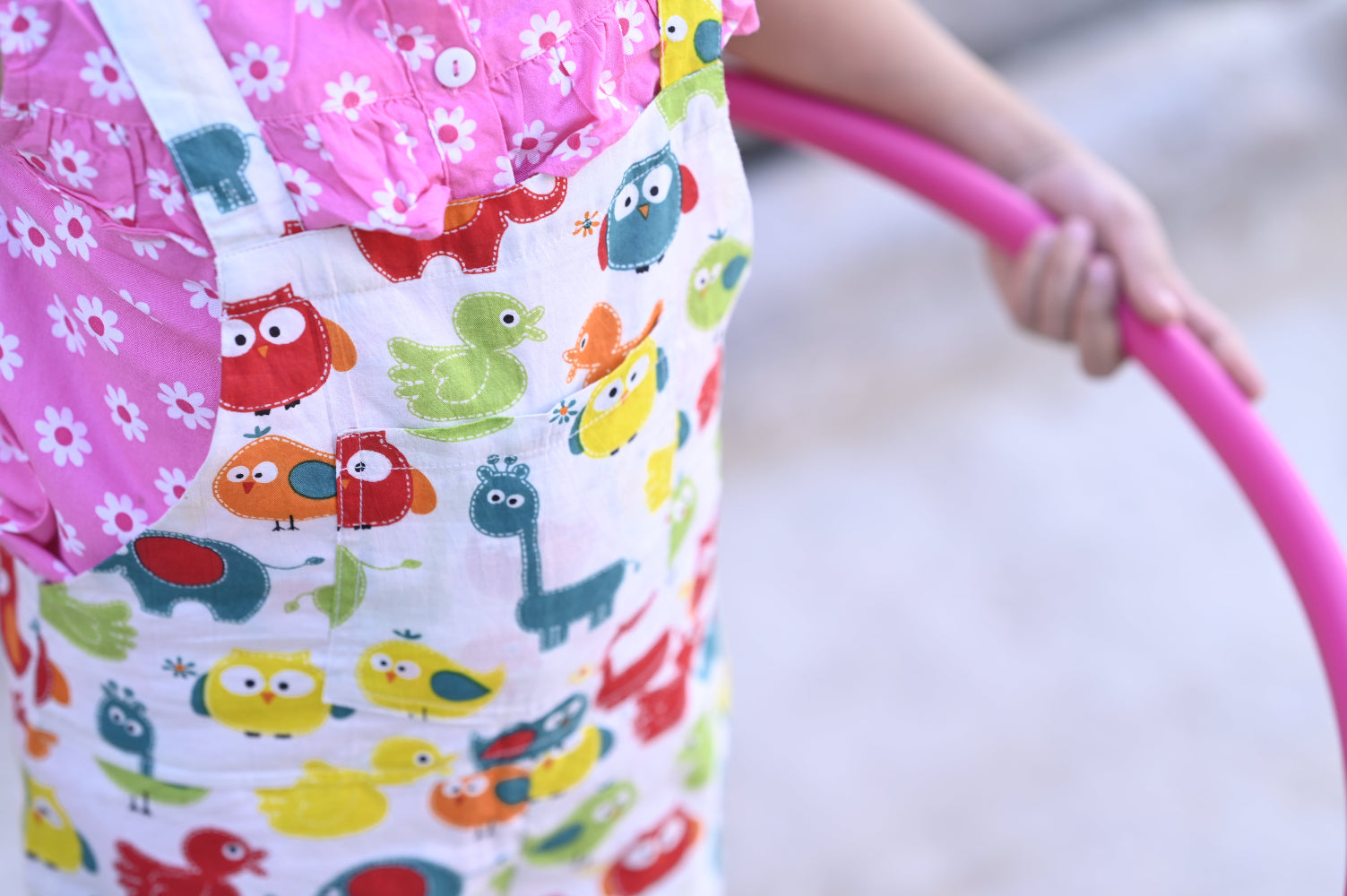 Cotton animal printed kids romper & jumpsuit