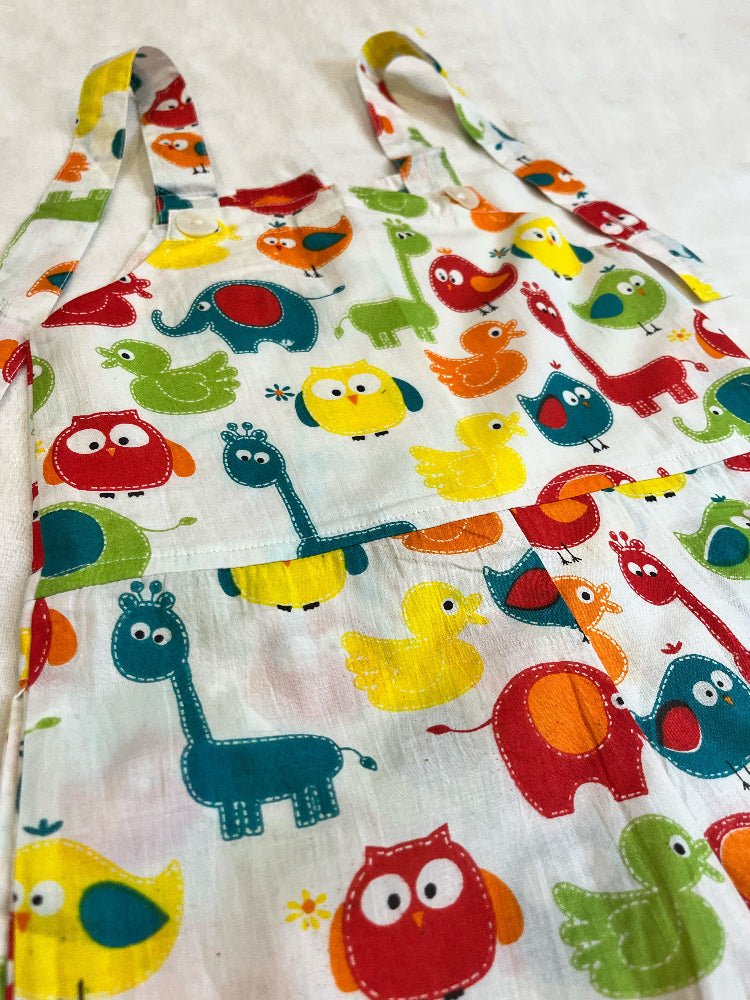 Cotton animal printed kids romper & jumpsuit