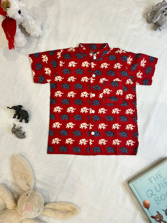 Cotton boys button down shirt