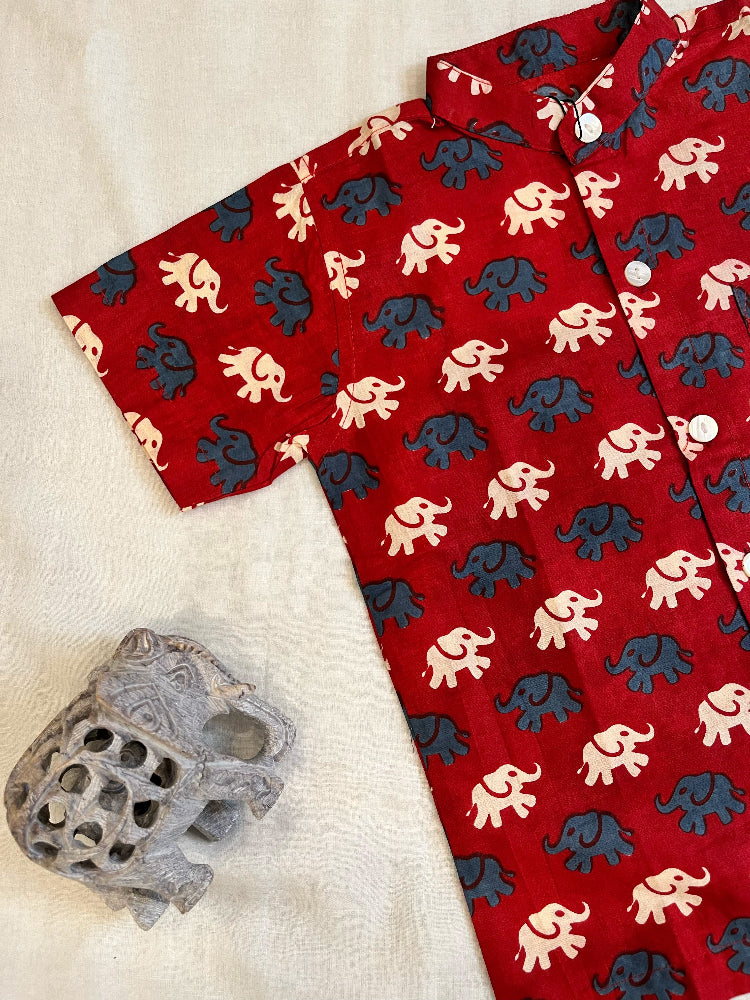 Cotton boys button down shirt