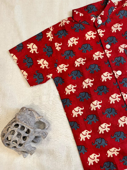 Cotton boys button down shirt