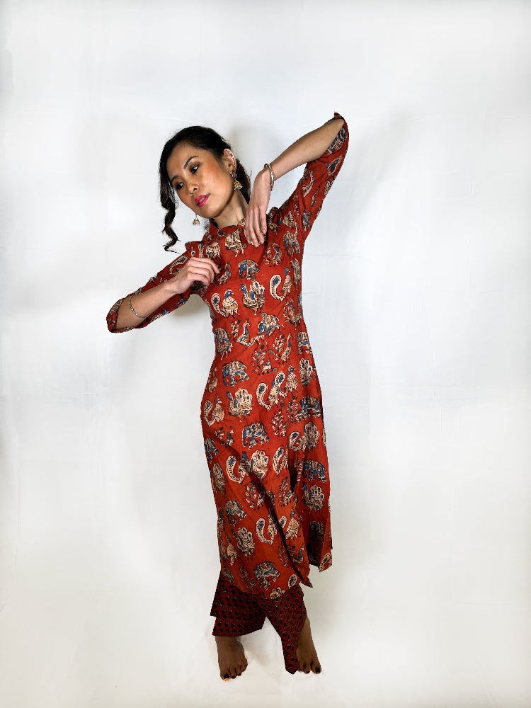 Kurti and palazzo pants set