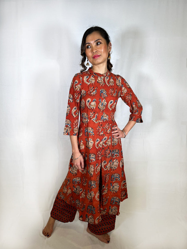Kurti and palazzo pants set