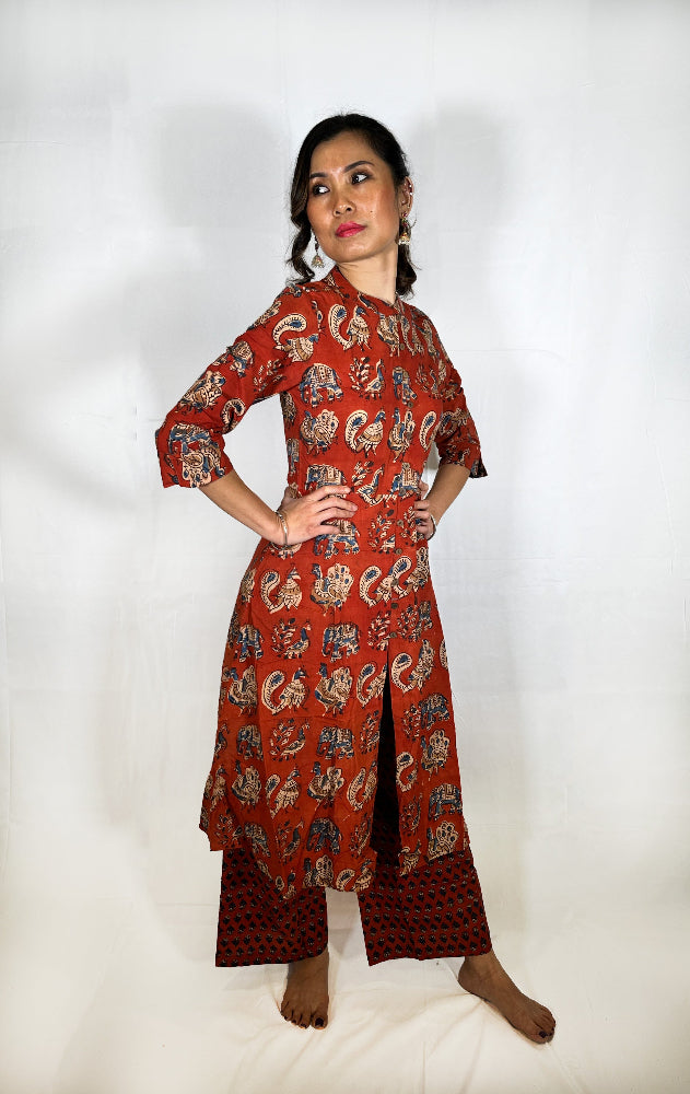 Kurti and palazzo pants set