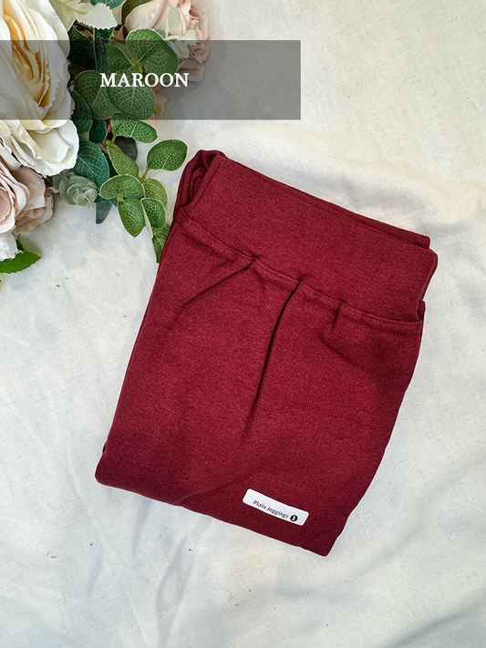 Free size maroon leggings