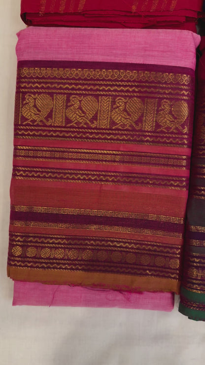 Indian Classical Dance Practice Saree | Chettinad Cotton Dance Saree, Bharatanatyam, Kuchipudi & Odissi Saree | Indian Classical Dance Wear