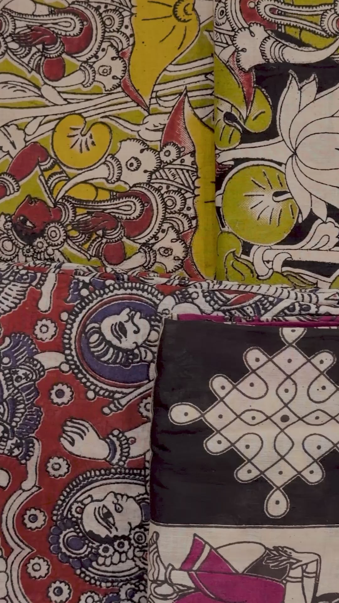 Kalamkari cotton saree